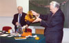 На заседании Ученого совета ИНХС РАН с ак. Б.Ф. Мясоедовым, декабрь 2005 г.