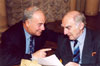 С Нобелевским лауреатом ак. В.А.Гинзбургом, 2004 г.